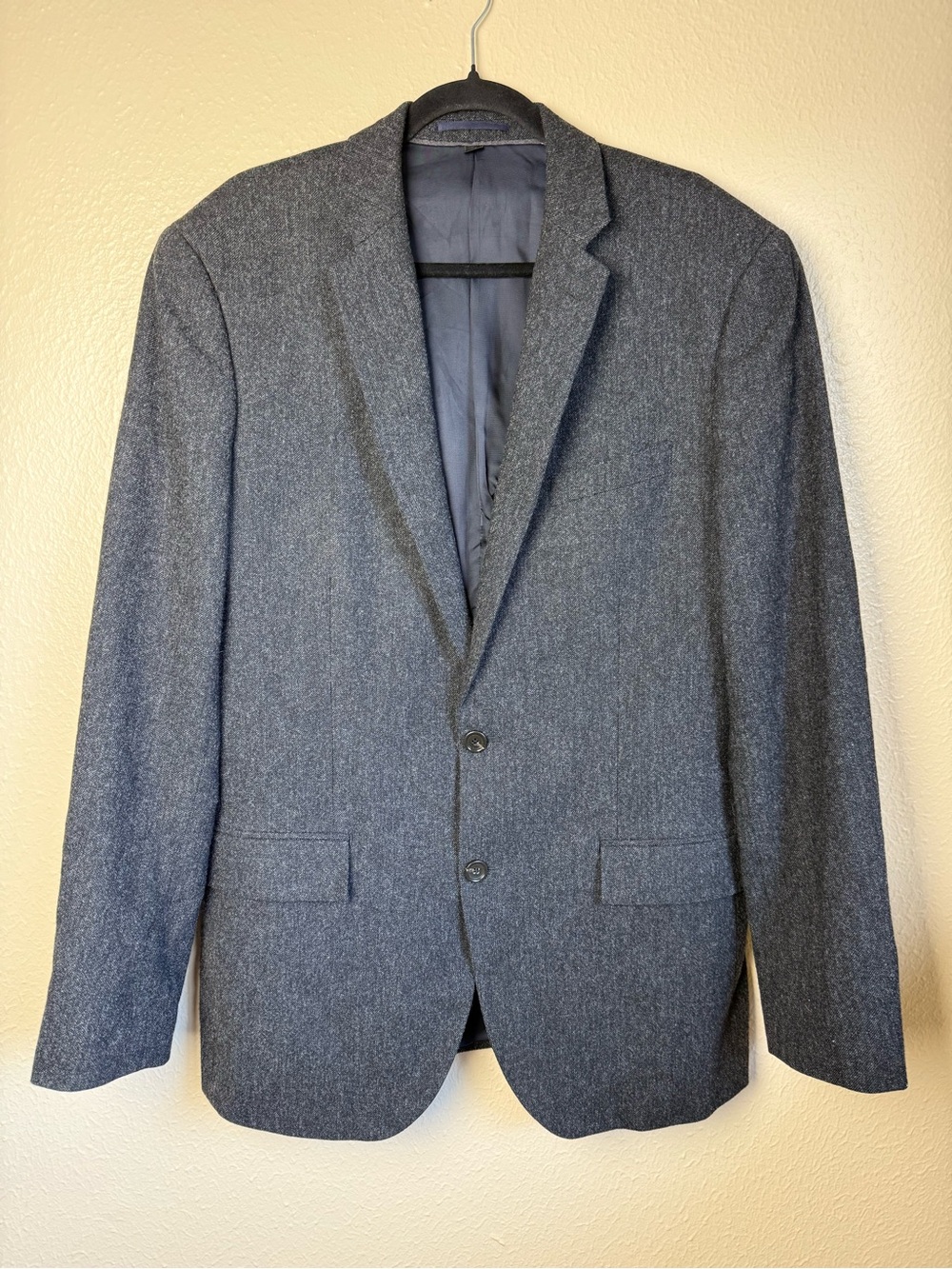 J. Crew Crosby Moon Gray Donegal Tweed Two Button Sport Coat 40L